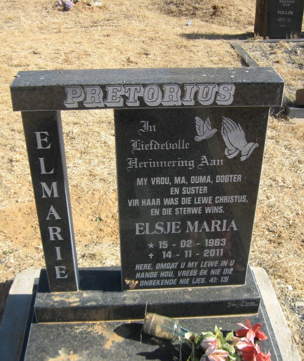 PRETORIUS Elsje Maria 1963-2011