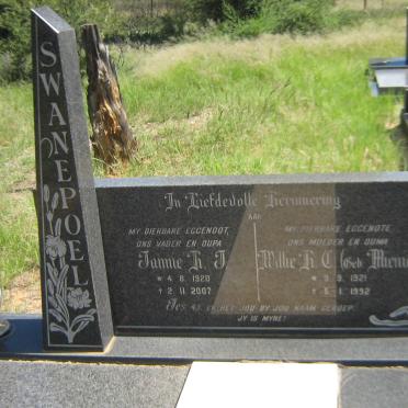 SWANEPOEL Jannie H.J. 1920-2007 &amp; Willie H.C. MIENIE 1921-1992