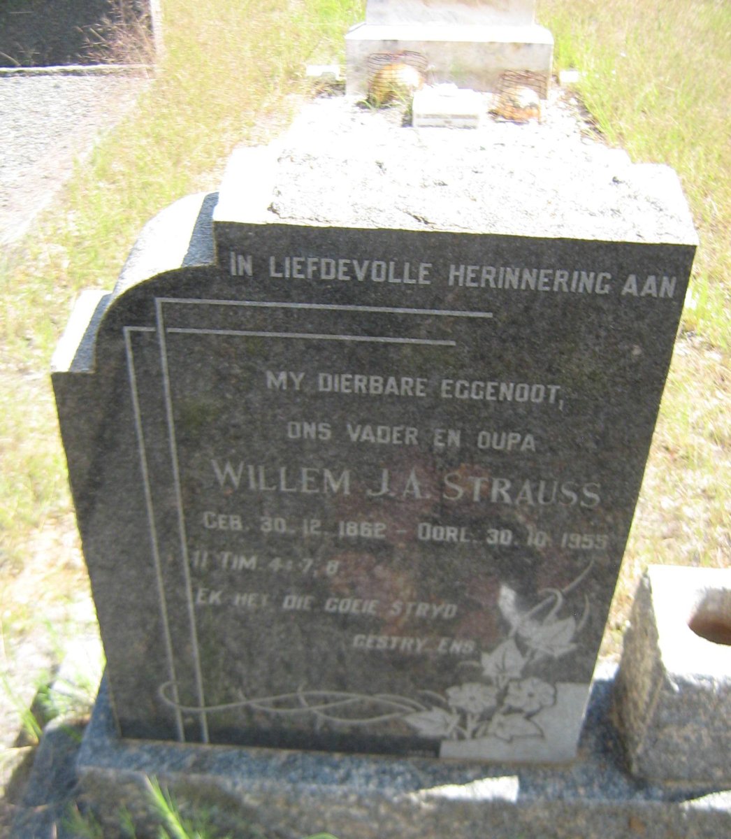 STRAUSS Willem J.A. 1862-1955