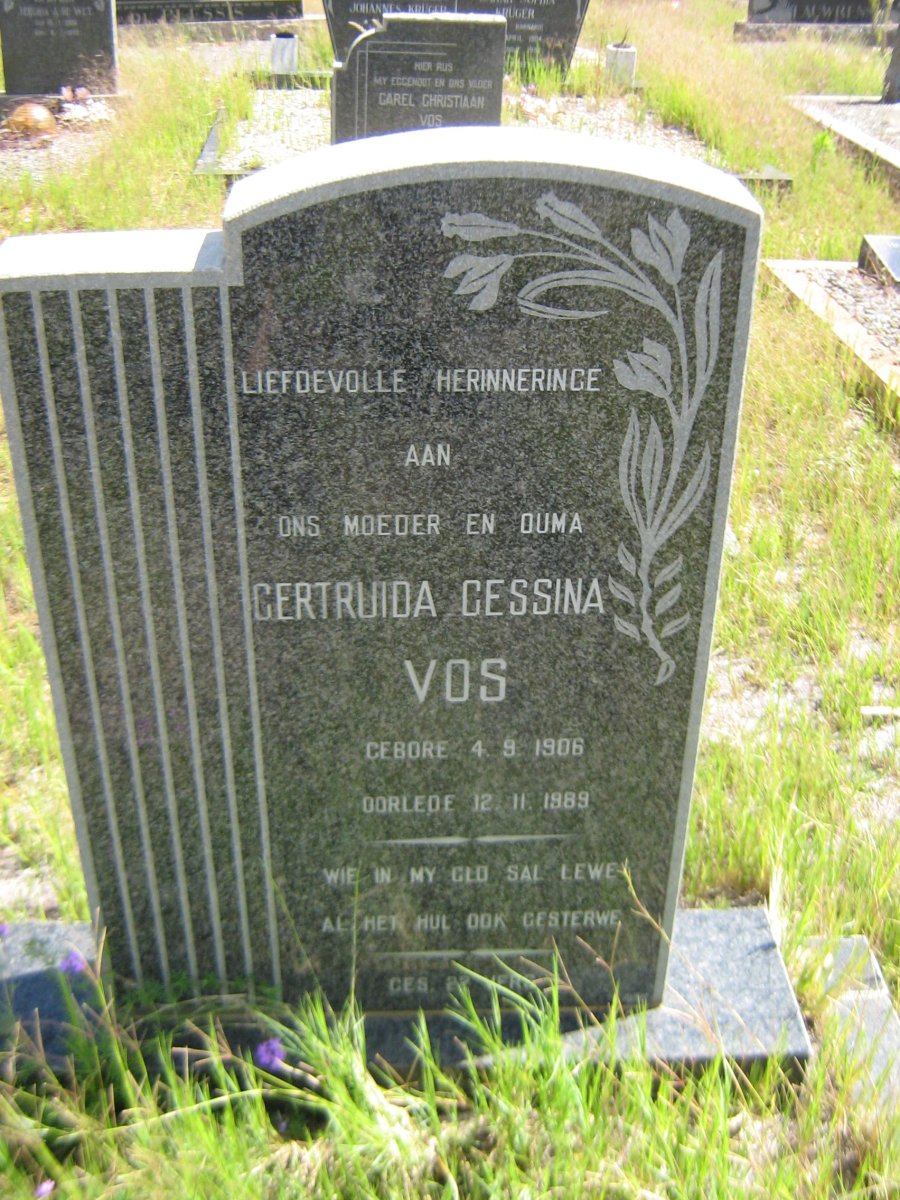 VOS Gertruida Gessina 1906-1989