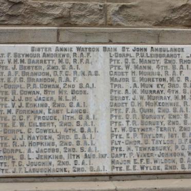 7. Great War Memorial 1914-1919