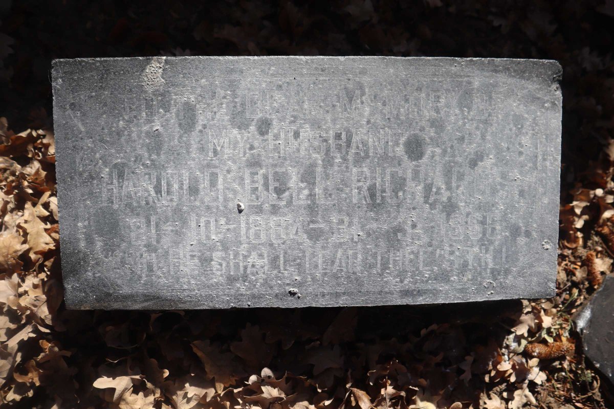 RICHARDS Harold Bell 1884-1966