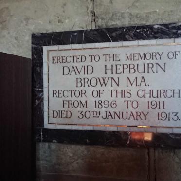 BROWN David Hepburn -1913