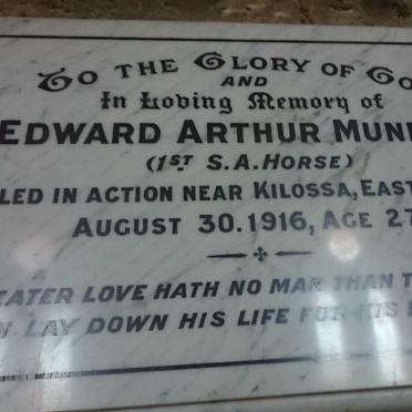 MUNDEY Edward Arthur -1916