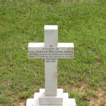 AGNEW Herman Maitland 1876-1901