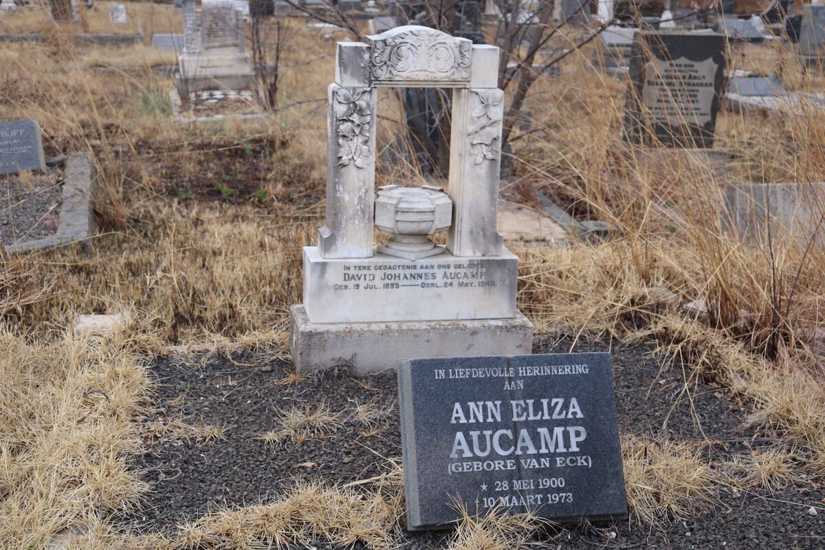 AUCAMP David Johannes 1895-1948 &amp; Ann Eliza VAN ECK 1900-1973