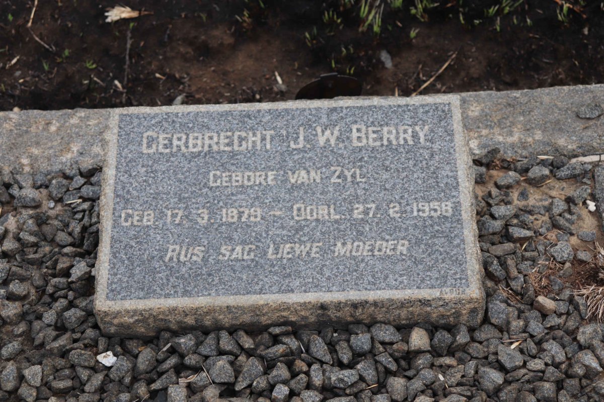 BERRY Gerbrecht J.W. 1878-1958