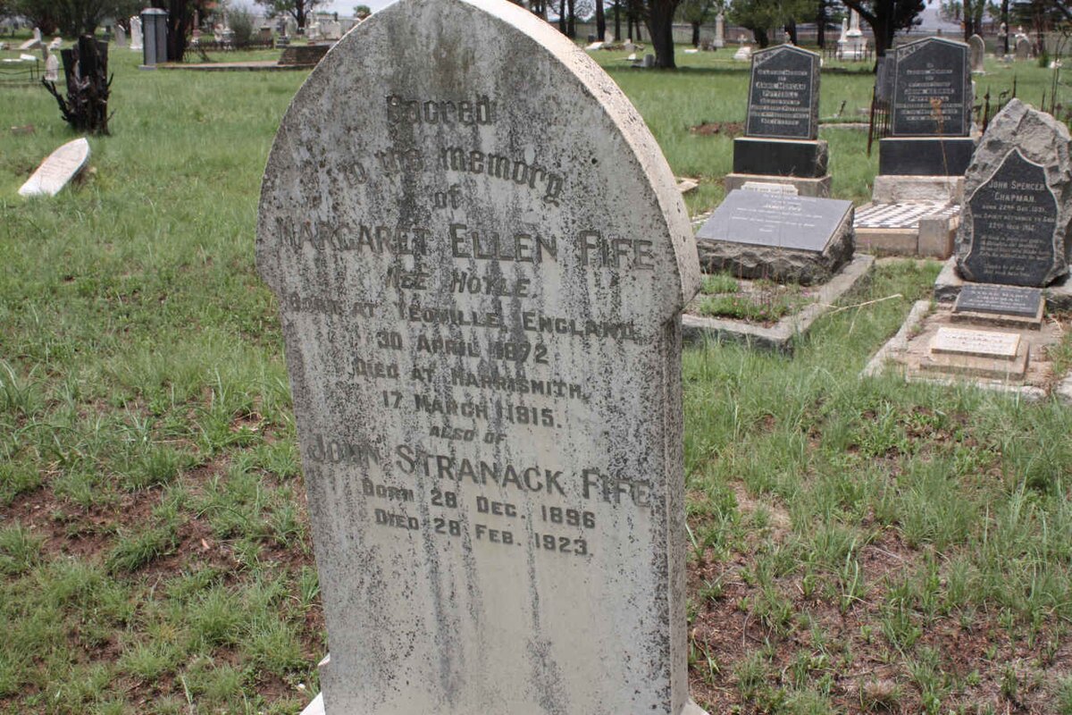 FIFE Margaret Ellen nee HOYLE 1872-1915 :: FIFE John Stranack 1896-1923