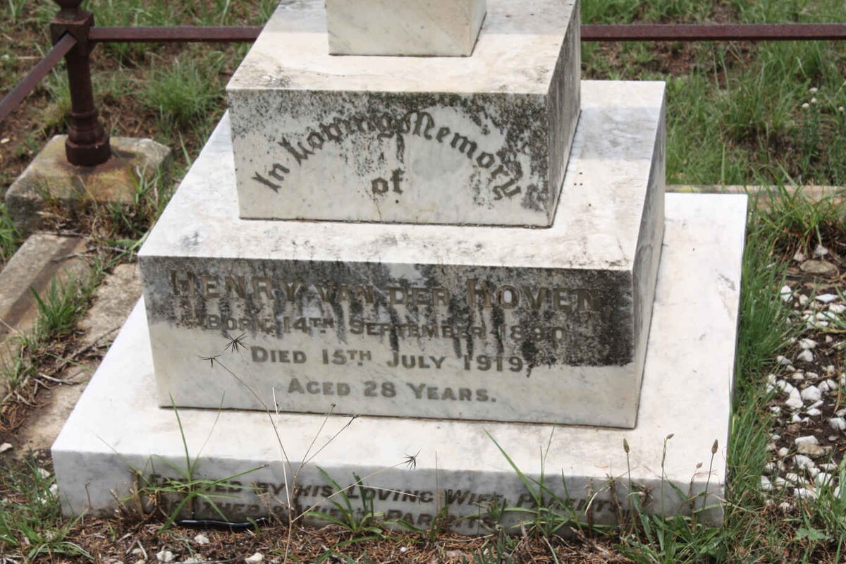 HOVEN Henry, van der 1890-1919