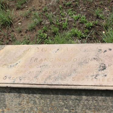 KRUGER Francina Johanna 1869-1883