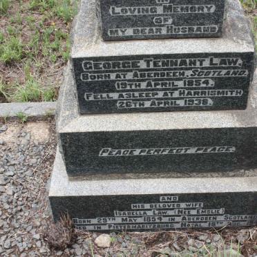 LAW George Tennant 1854-1938 &amp; Isabella EMSLIE 1854-194?