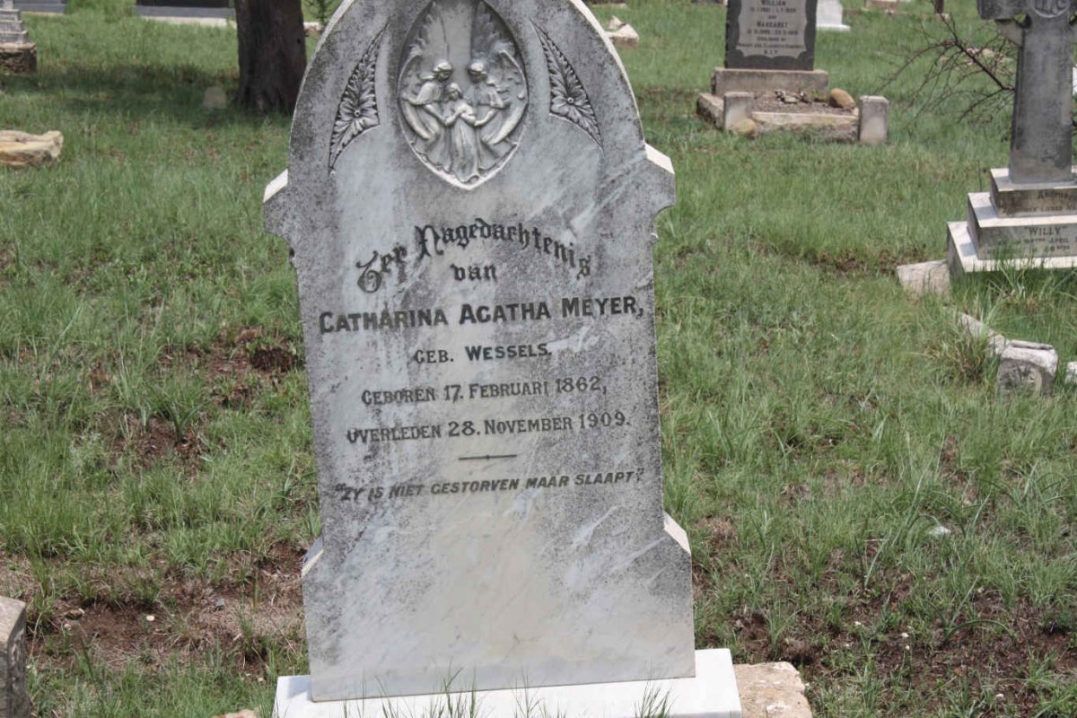 MEYER Catharina Agatha nee WESSELS 1862-1909