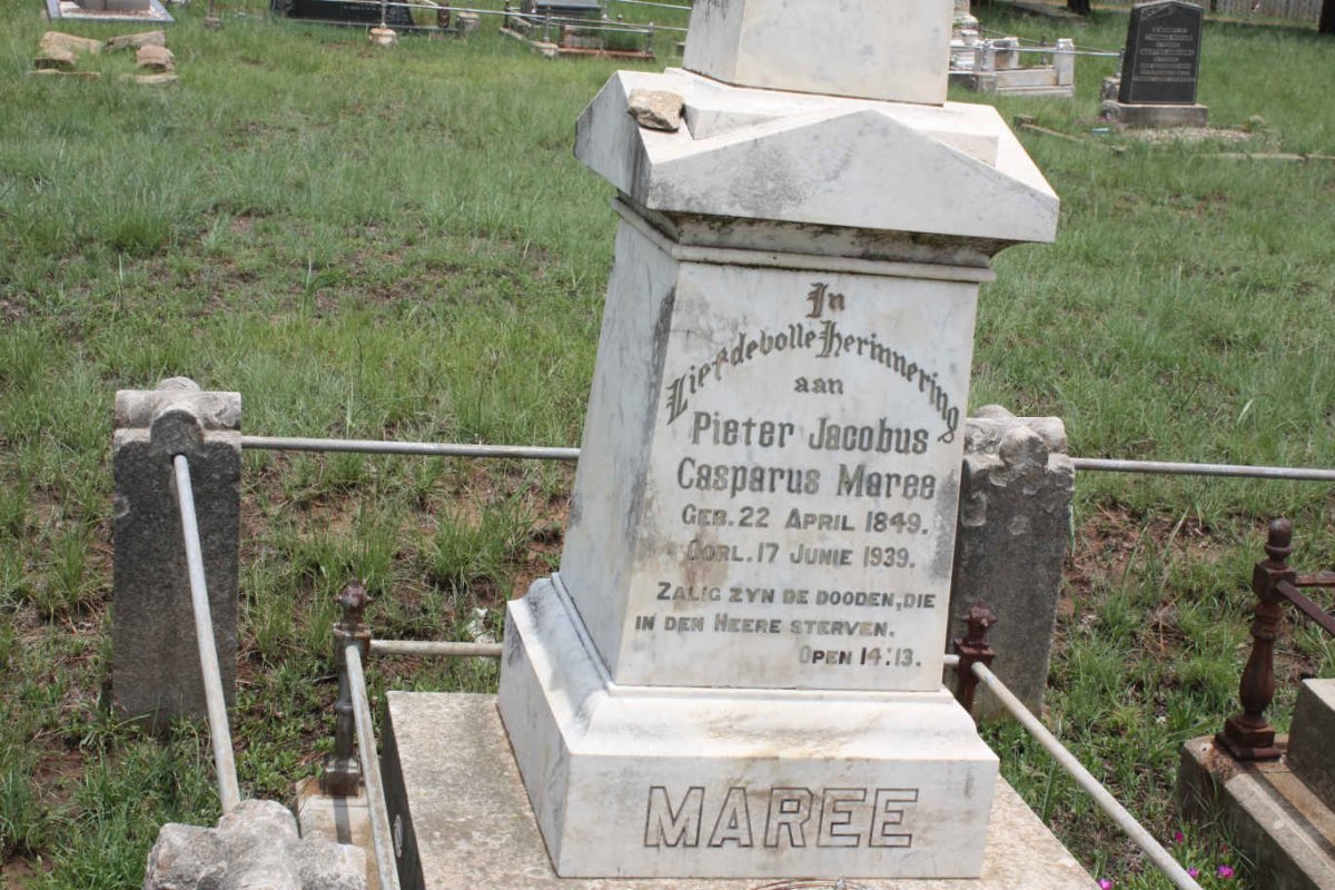 MAREE Pieter Jacobus Casparus 1849-1939
