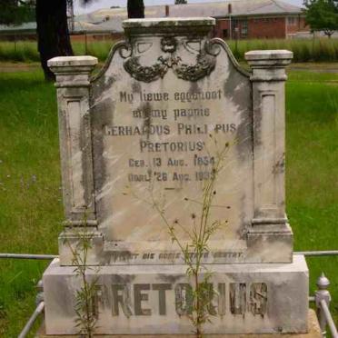 PRETORIUS Gerhardus Philippus 1854-1935