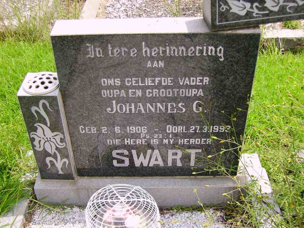 SWART Johannes G. 1906-1993