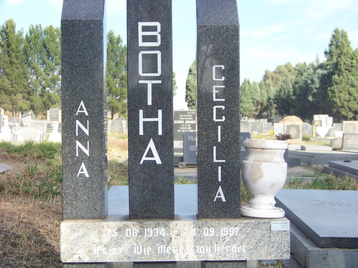 BOTHA Anna Cecilia 1934-1997