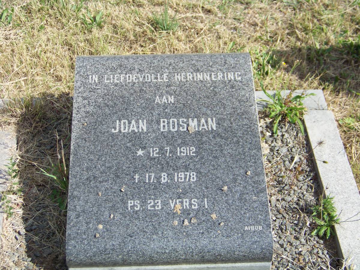 BOSMAN Joan 1912-1978