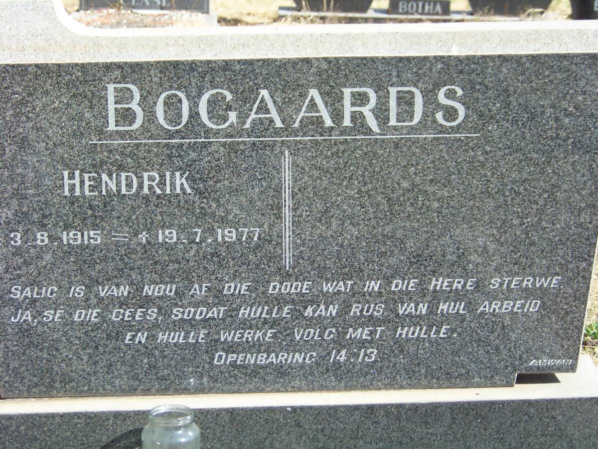 BOGAARDS Hendrik 1915-1977