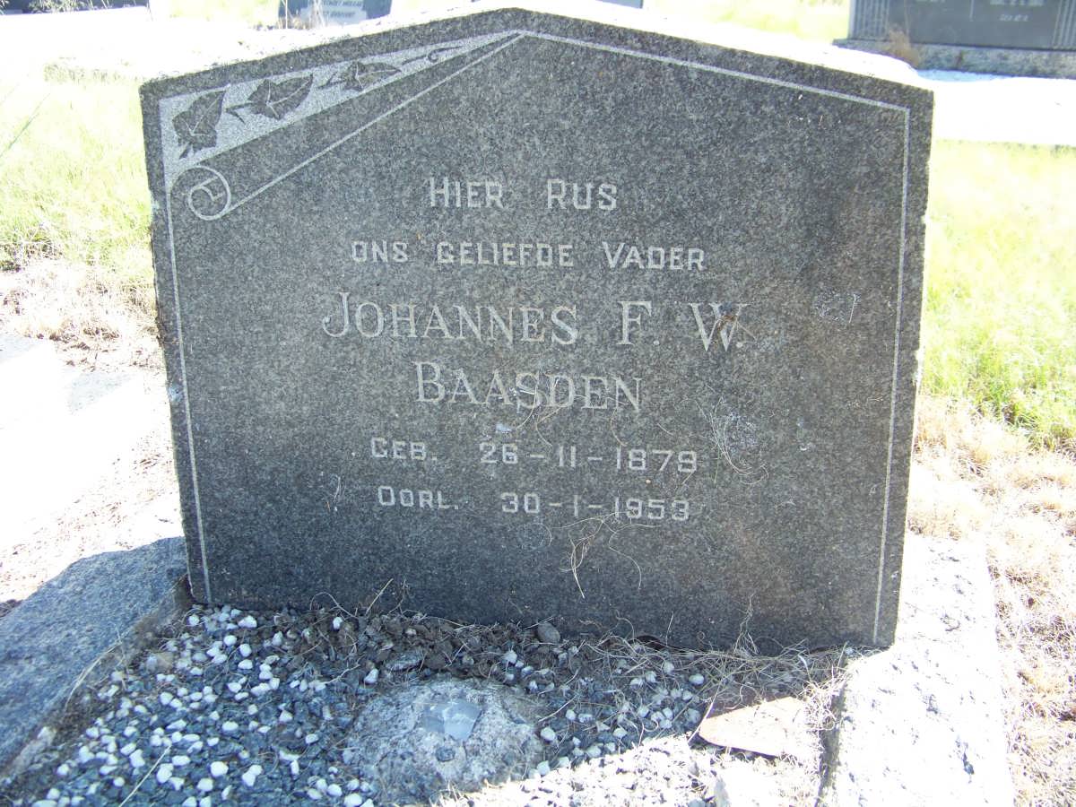 BAASDEN Johannes F.W. 1879-1953