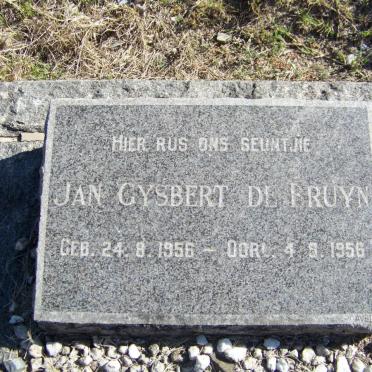 BRUYN Jan Gysbert, de 1956-1956