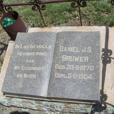 BRUWER Daniel J.S. 1870-1904