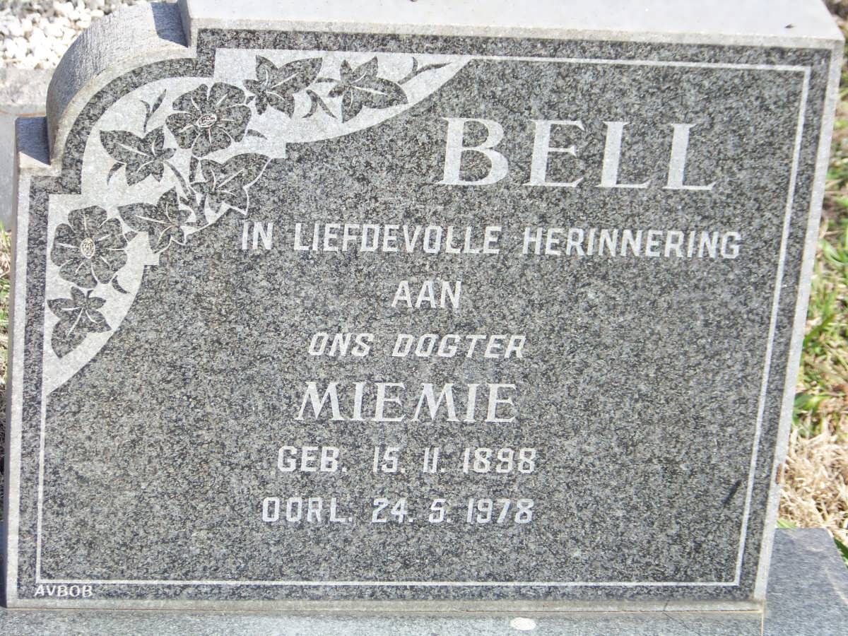 BELL Miemie 1898-1978