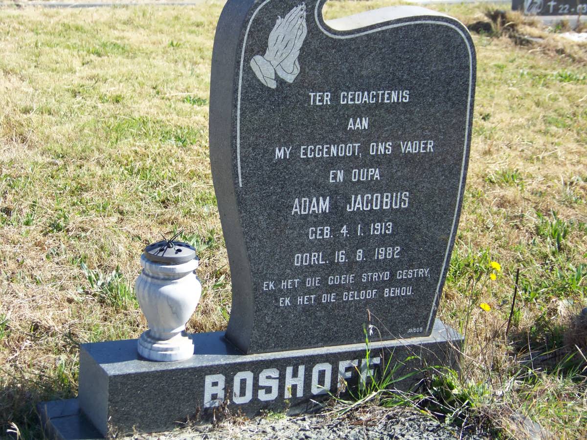 BOSHOFF Adam Jacobus 1913-1982
