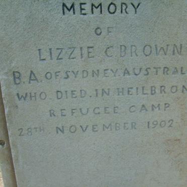 BROWN Lizzie C. -1902
