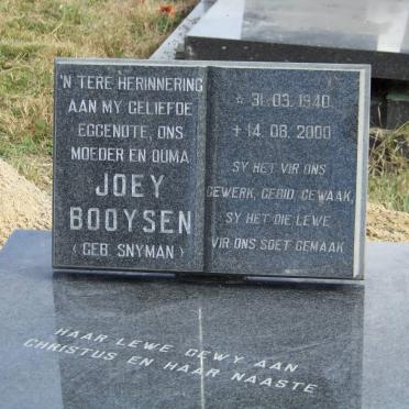 BOOYSEN Joey nee SNYMAN 1940-2000