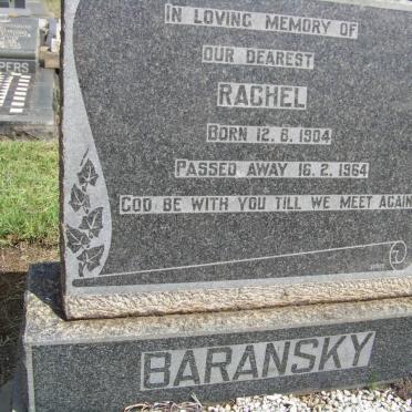 BARANSKY Rachel 1904-1964