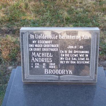 BROODRYK Machiel Andries 1912-1989