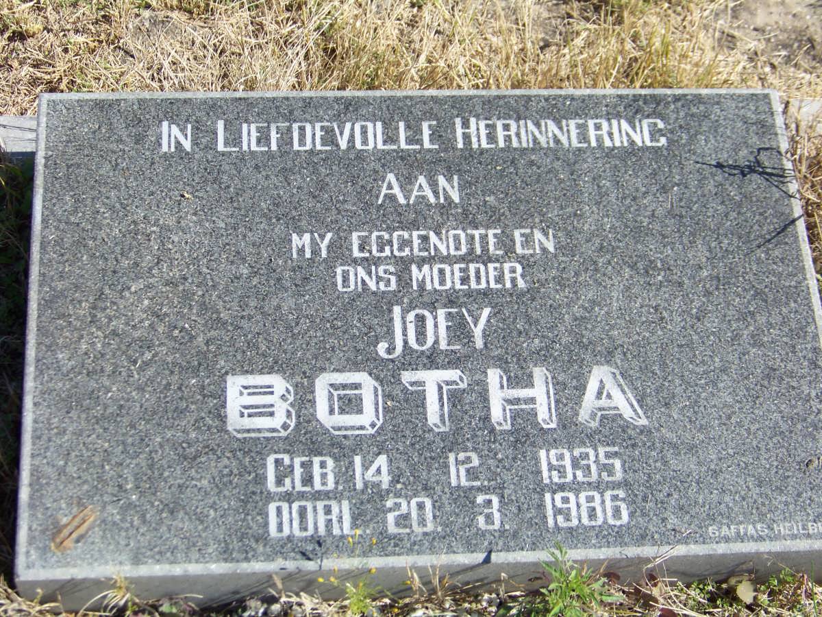 BOTHA Joey 1935-1986