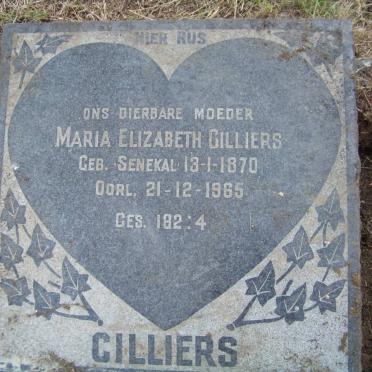 CILLIERS Maria Elizabeth nee SENEKAL 1870-1965
