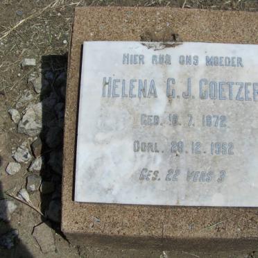 COETZER Helena G.J. 1872-1952