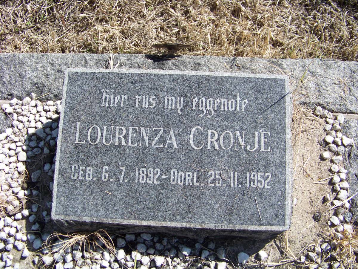 CRONJE Lourenza 1892-1952