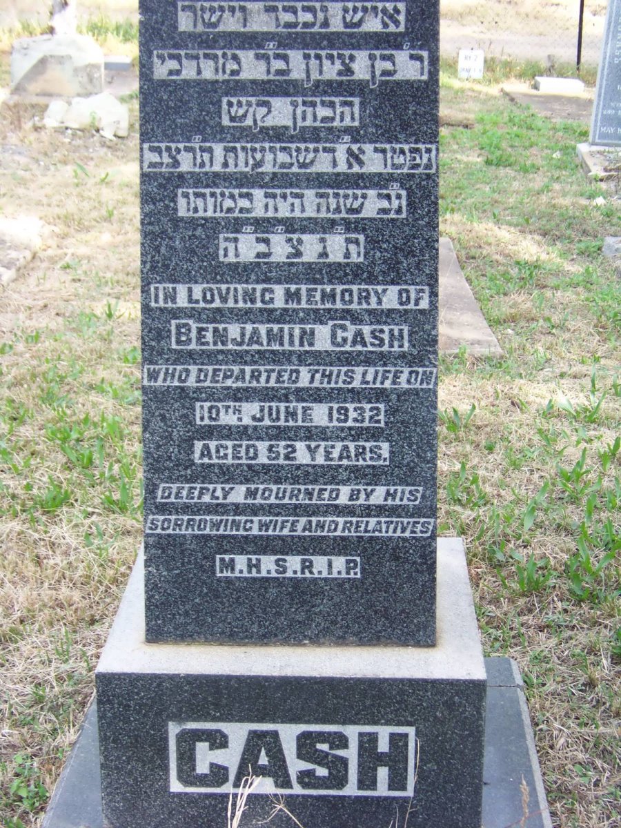 CASH Benjamin -1932