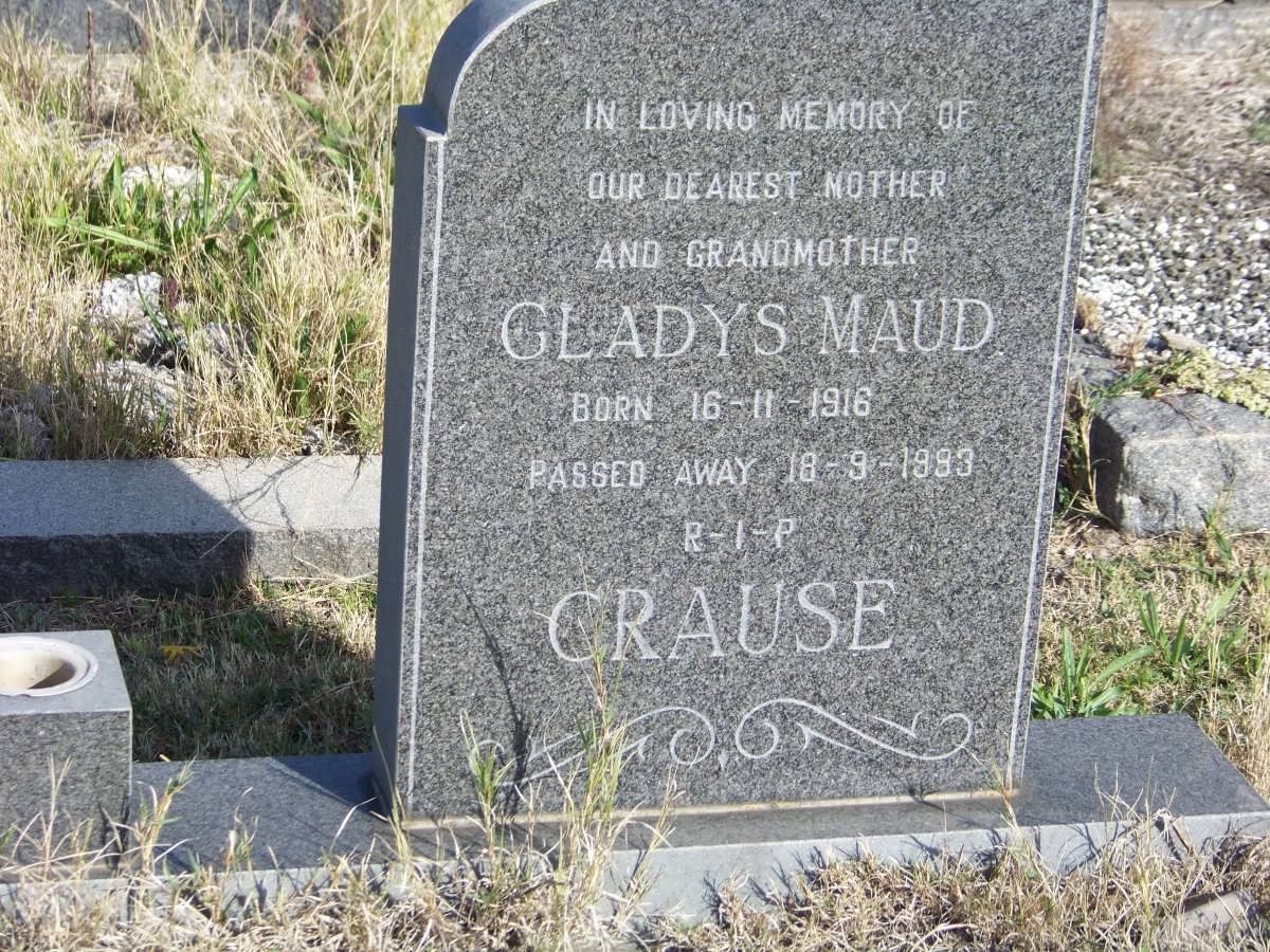 CRAUSE Gladys Maud 1916-1993