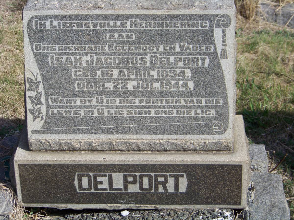 DELPORT Isak Jacobus 1894-1944