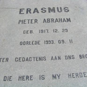 ERASMUS Pieter Abraham 1917-1993