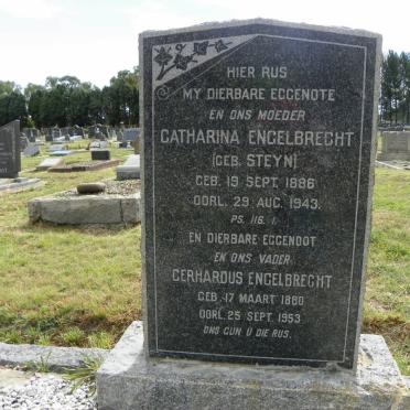 ENGELBRECHT Gerhardus 1880-1953 &amp; Catharina STEYN 1886-1943