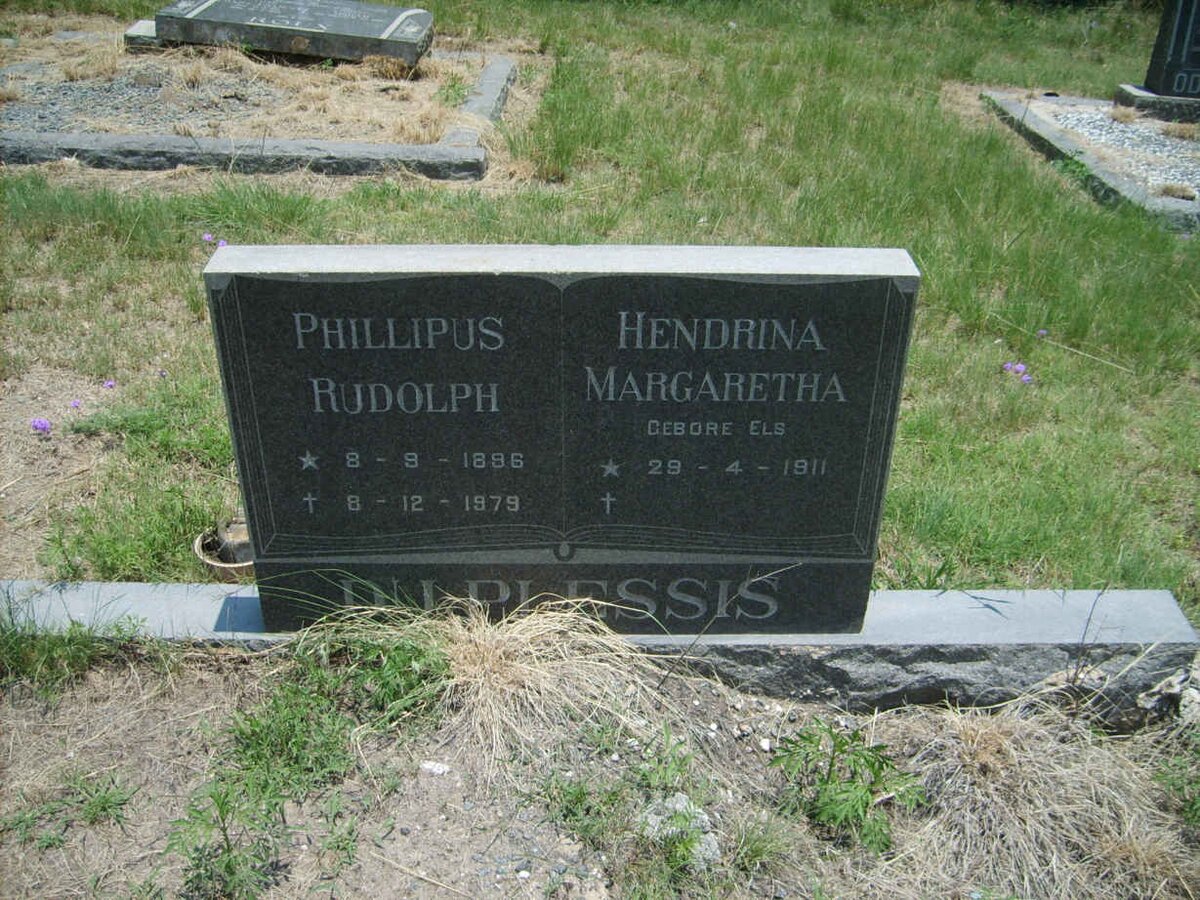 ELS Phillipus Rudolph 1886-1979 &amp; Hendrina Margaretha DU PLESSIS 1911-