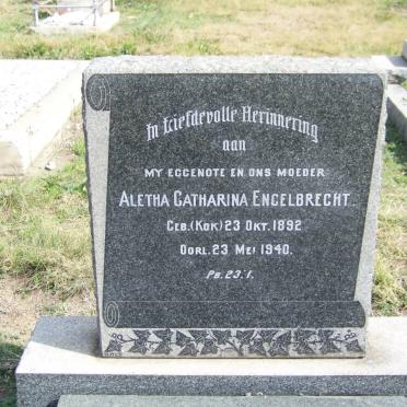 ENGELBRECHT Aletha Catharina nee KOK 1892-1940