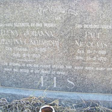 ELS Paul Nicolaas 1888-1970 &amp; Helena Johanna Christina Catharina GRIESEL 1891-1953