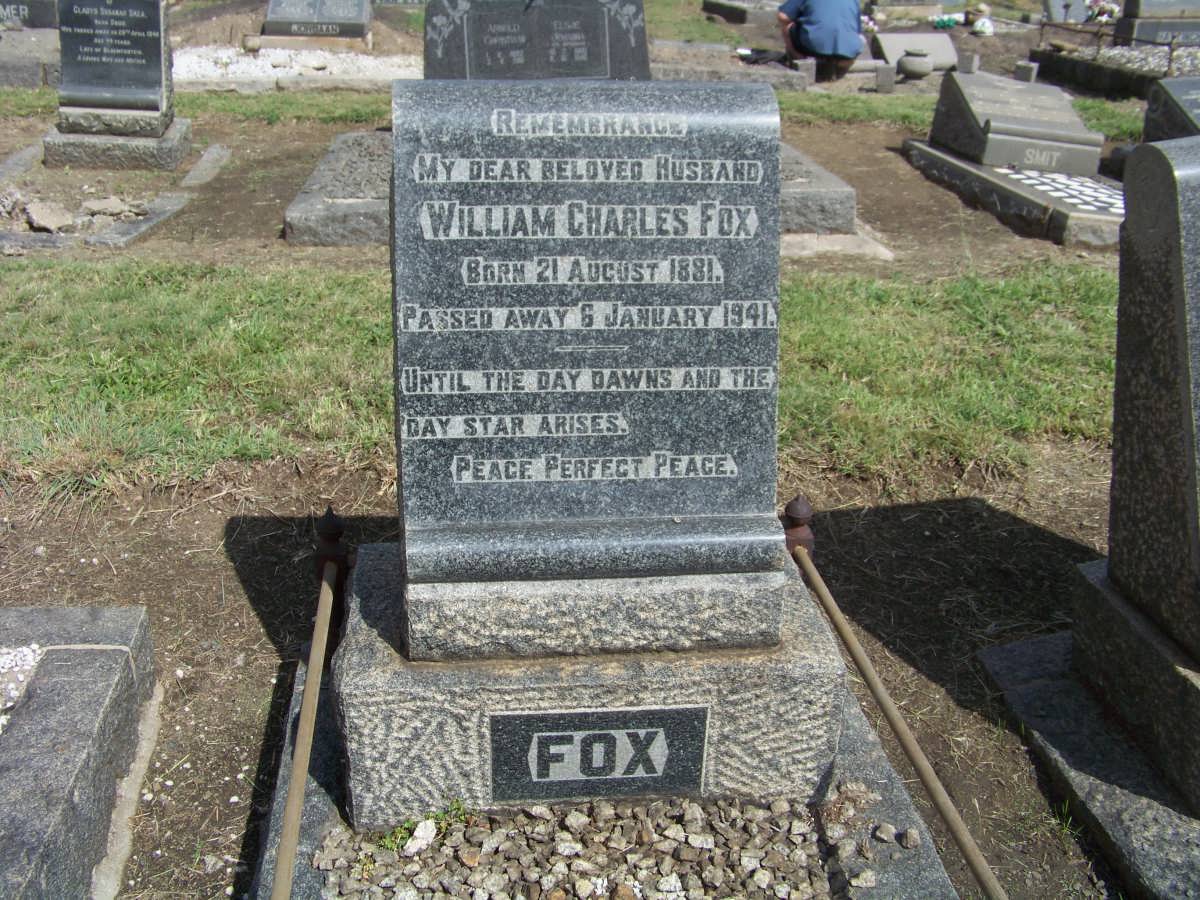 FOX William Charles 1881-1941