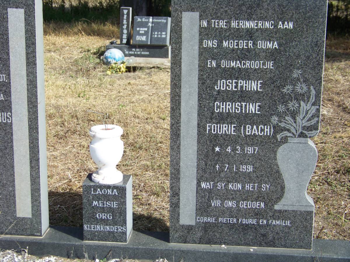 FOURIE Pieter Jacobus 1911-1976 &amp; Josephine Christine BACH 1917-1991 _2