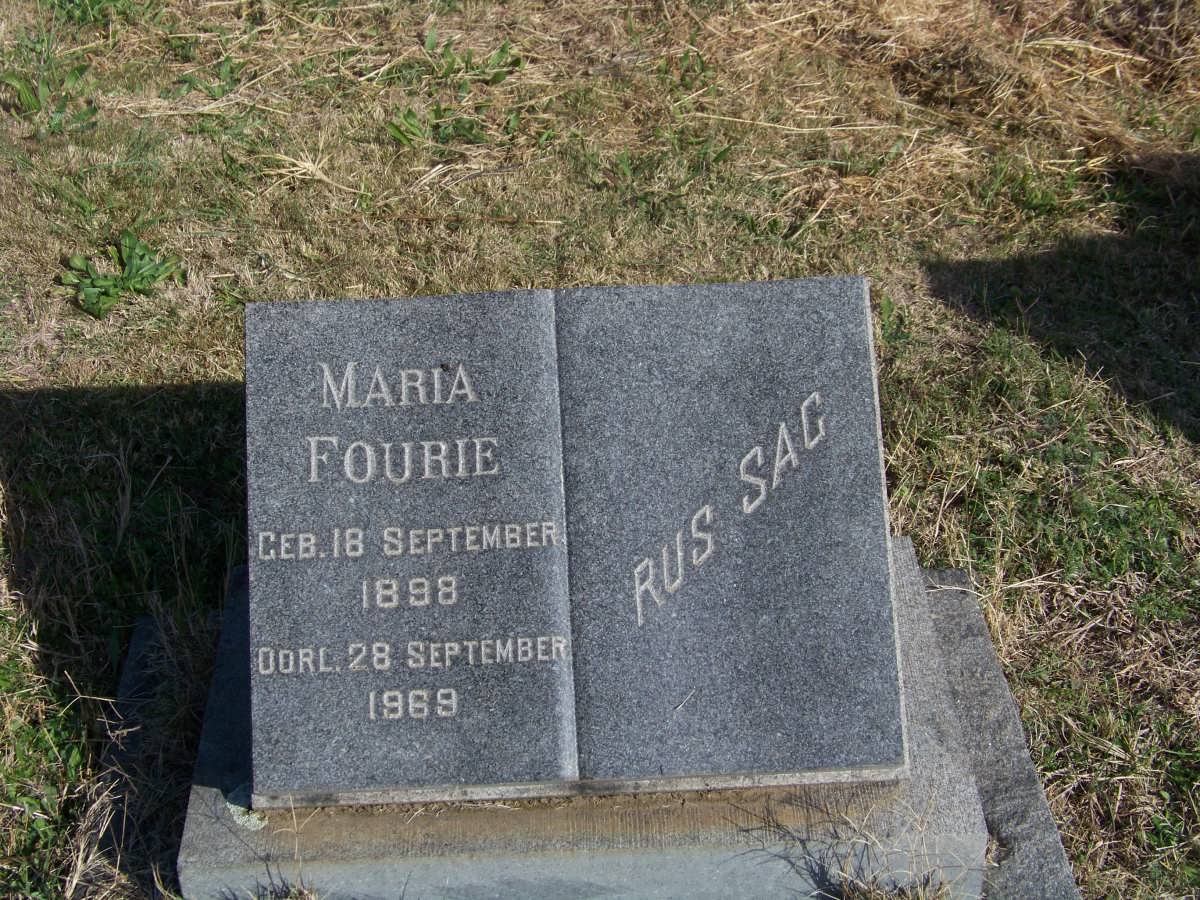 FOURIE Maria 1898-1969