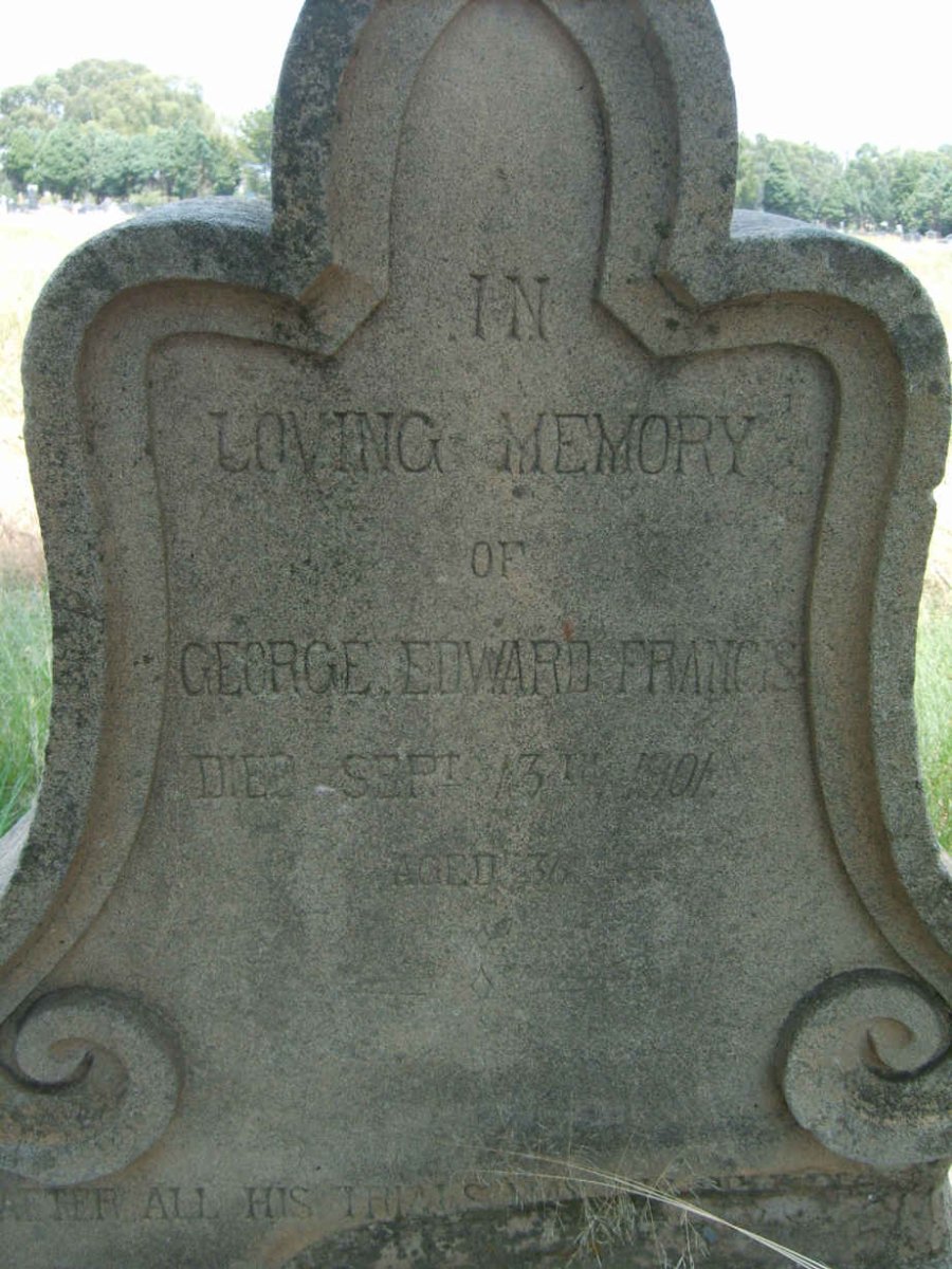 FRANCIS George Eward -1901