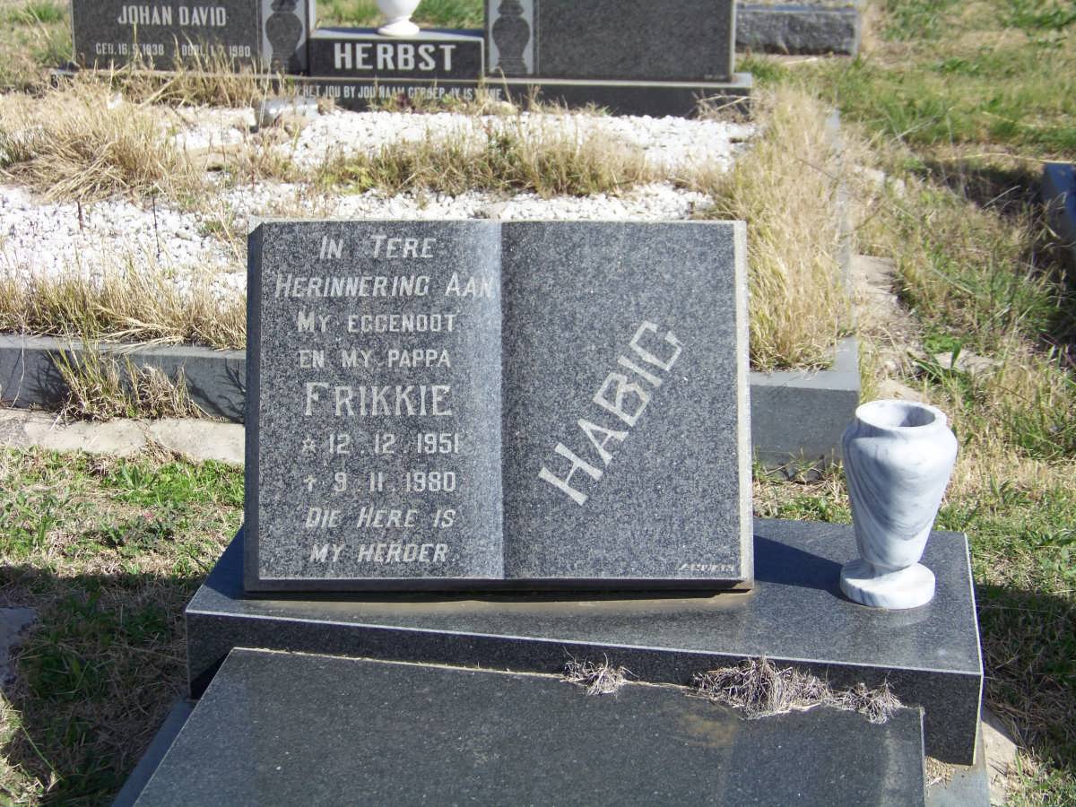 HABIG Frikkie 1951-1980
