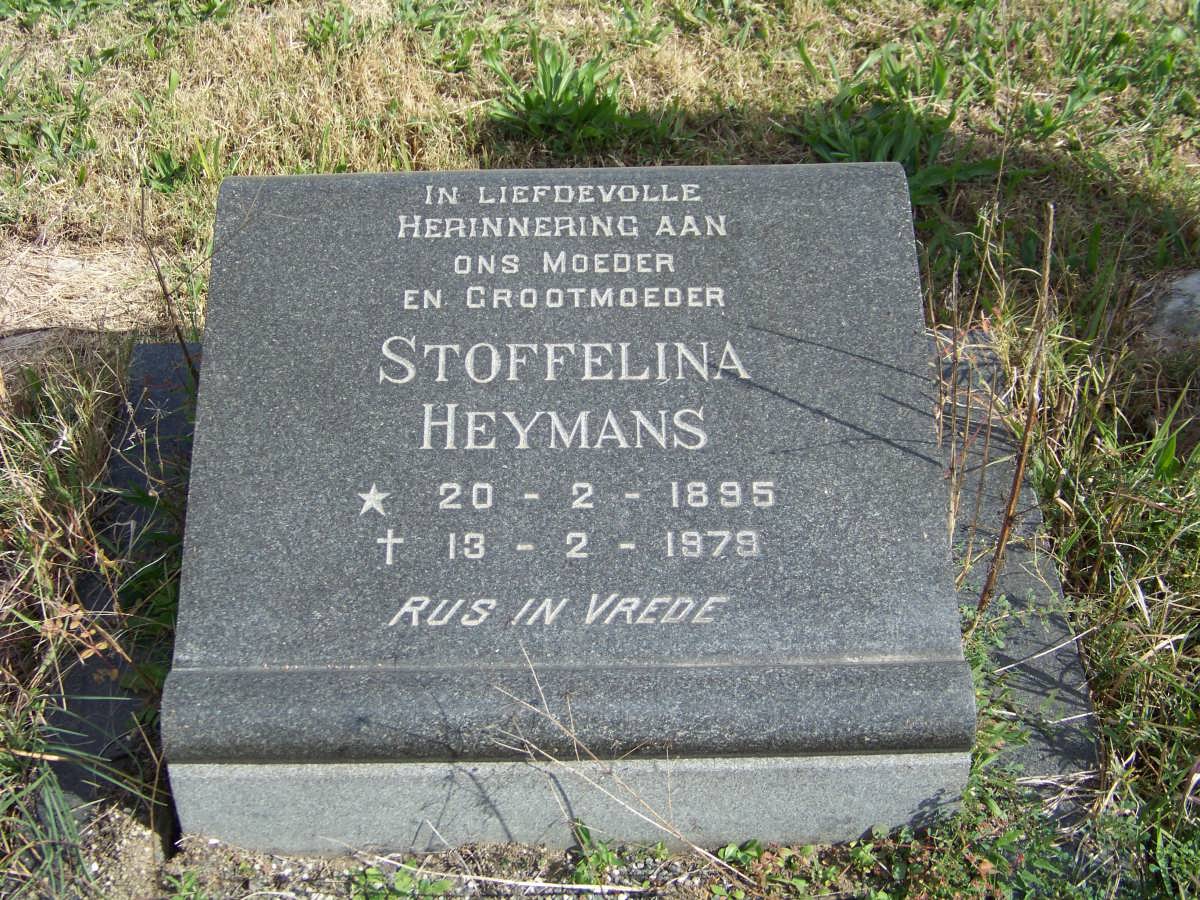 HEYMANS Stoffelina 1895-1979