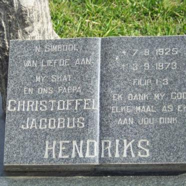 HENDRIKS Christoffel Jacobus 1925-1973